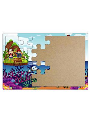 Korsan Yaşam 24 Parça Çocuk Puzzle